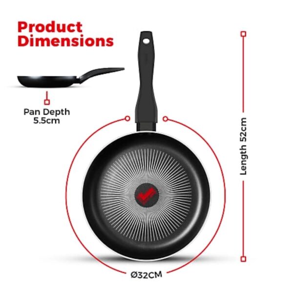 Tower T700313 32cm Smart Start Frying Pan - Image 4