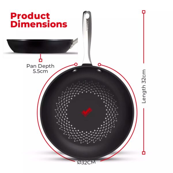 Tower T900303 32cm Ultra Forged Smart Start Frying Pan - Image 4