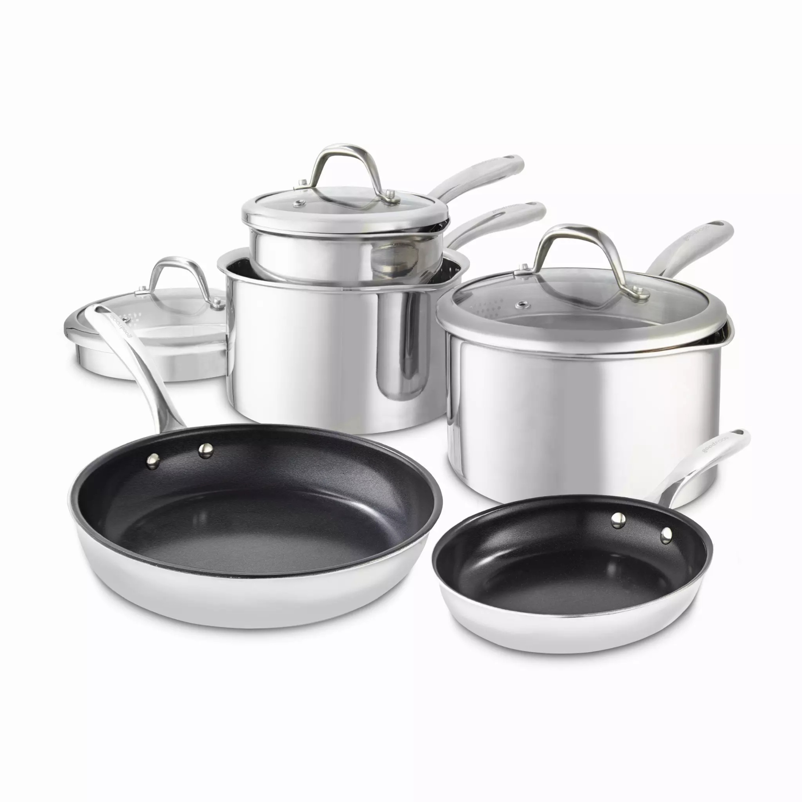 Goodfood GF900276 TriPly 5 Piece Cookware Set Stainless Steel Goodfood TriPly 5 Piece Cookware Set Stainless Steel