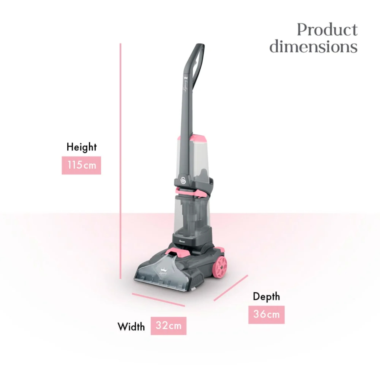 Swan SC17321QOC Lynsey’s Cleaning Range Carpet Washer Swan SC17321QOC Lynsey's Cleaning Range Carpet Washer - Image 4