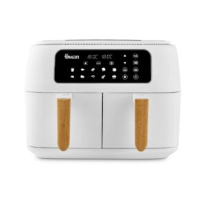 Swan SD10410WHT Nordic Dual 8L Air Fryer White Swan Nordic Dual 8L Air Fryer White
