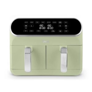Swan Retro 8L Dual Basket Air Fryer Green