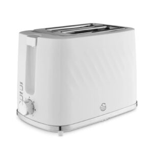 Swan ST14071WHT Windsor 2 Slice Toaster White Swan 2 Slice Toaster White