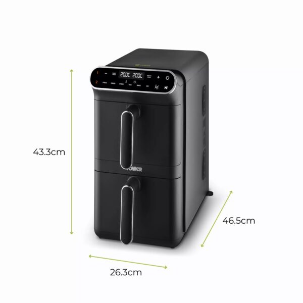 Tower T17190 11L Dual Layer Air Fryer Black - Image 4