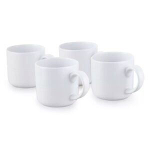 Tower T867024WHT 4 Piece Mug Set White Tower 4 Piece Mug Set White