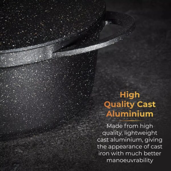 Tower T900193 Precision 24cm Casserole Dish with Aluminium Lid - Image 3