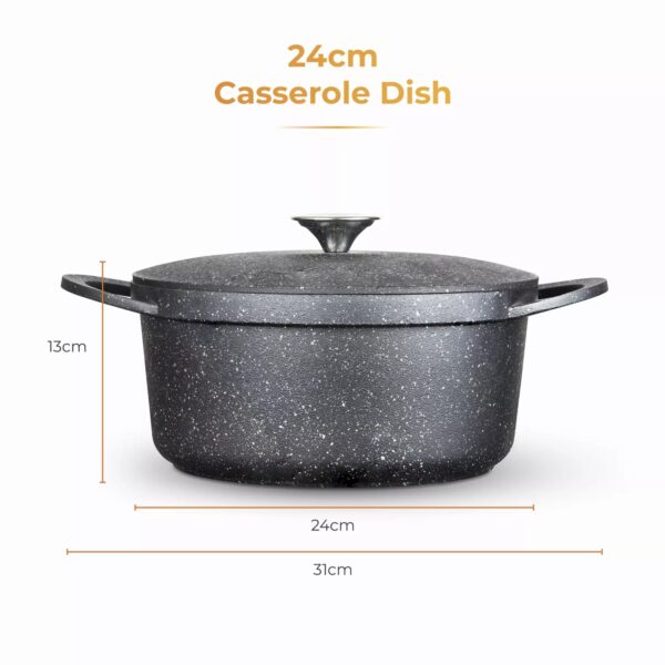 Tower T900193 Precision 24cm Casserole Dish with Aluminium Lid - Image 4