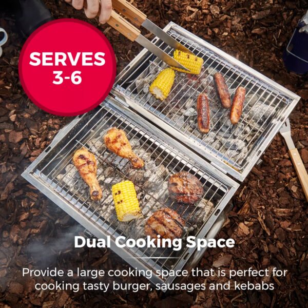 Tower T978574 Portable Barrel Grill With Carry Handle - Image 2