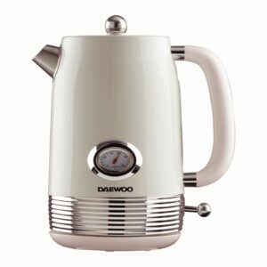 Daewoo SDA2745GE Denver Collection 1.5L 3KW Rapid Boil Kettle Buttermilk Daewoo Denver Collection 1.5L 3KW Rapid Boil Kettle Buttermilk