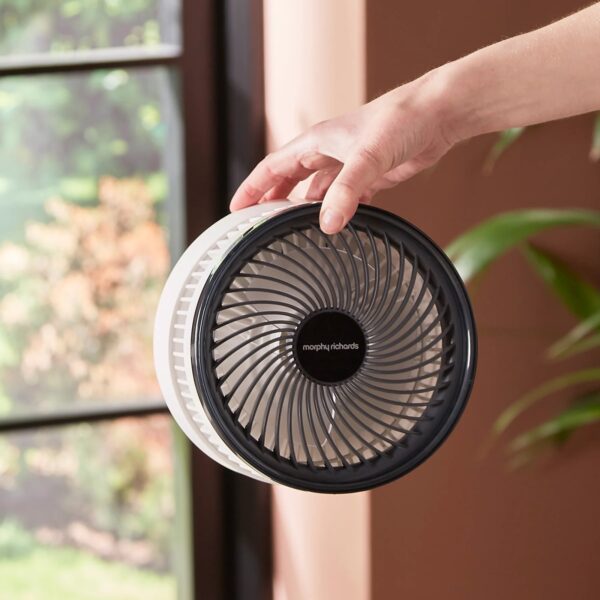 Morphy Richards 820003 Air Flex 6 Inch Portable Oscillating Rechargeable USB Fan - Image 4