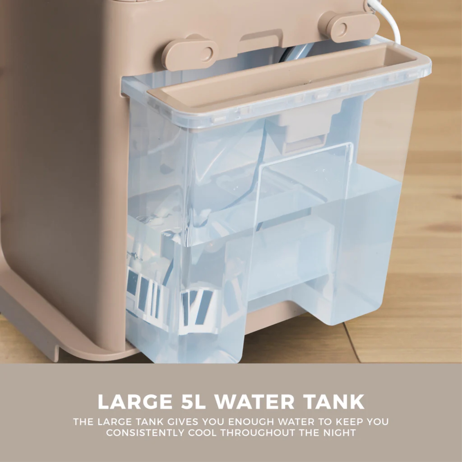 Swan SAC16800OAT 5 Litre Nordic Air Cooler Oatmeal Swan SAC16800OAT 5 Litre Nordic Air Cooler Oatmeal - Image 3