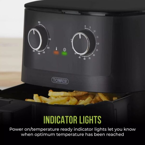 Tower T17150 Vortx 7.2L Manual Air Fryer Black - Image 3