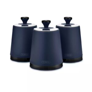 Tower Sera Set of 3 Kitchen Canisters Midnight Blue