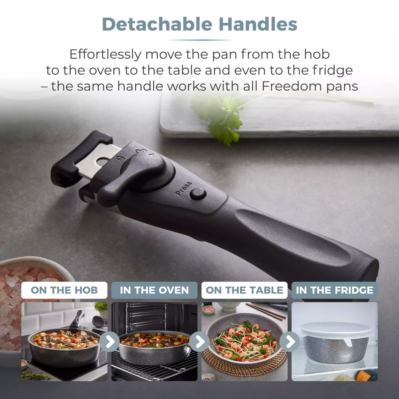 Tower T900140 13 PIECE PAN SET WITH REMOEABLE HANDLES Tower T900140 13 PIECE PAN SET WITH REMOEABLE HANDLES - Image 3