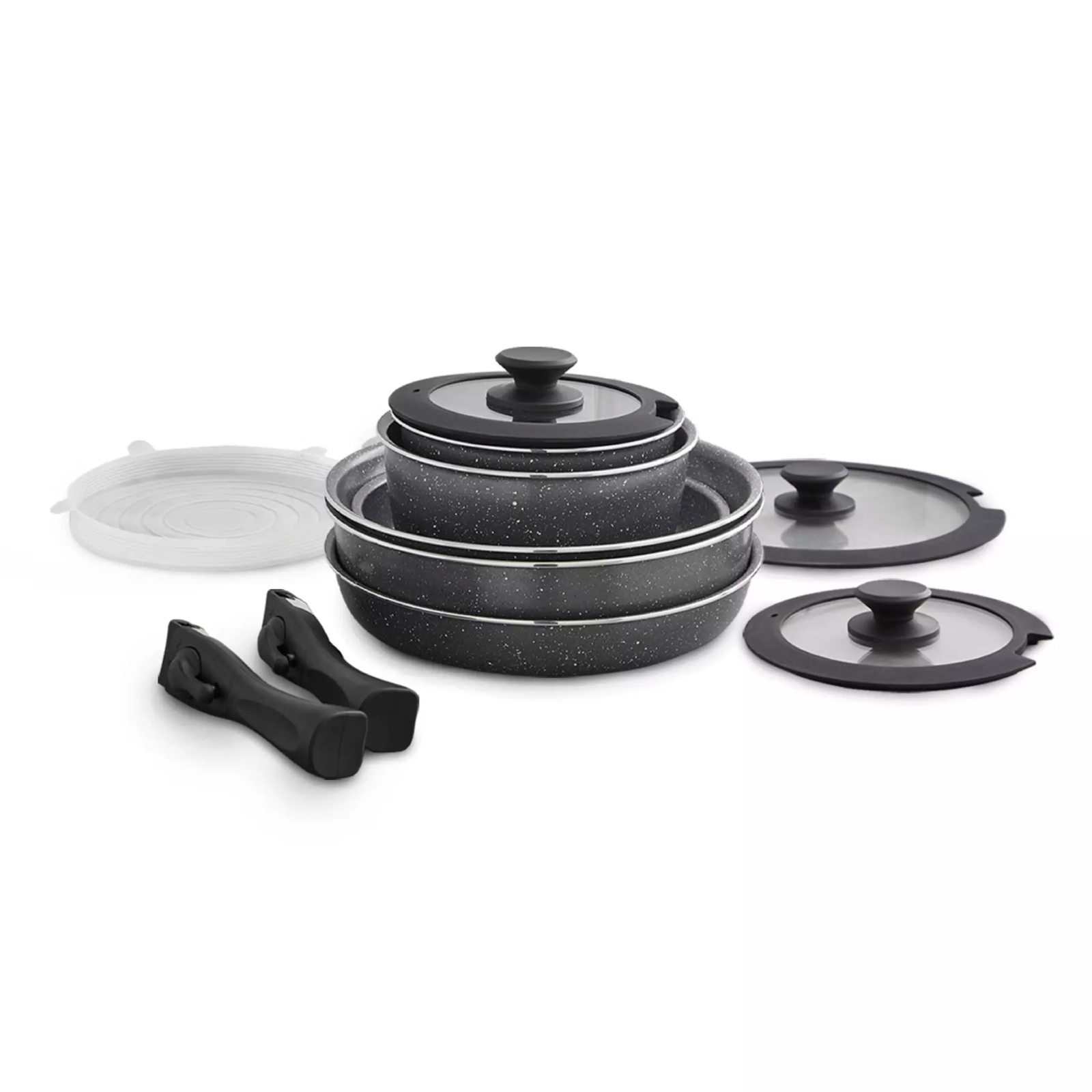 Tower T900140 13 PIECE PAN SET WITH REMOEABLE HANDLES Tower Freedom 13 Piece Cerastone Non Stick Cookware Set