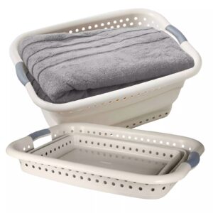 Tower T969012MSH Collapsible Laundry Basket Latte Tower Collapsible Laundry Basket Latte