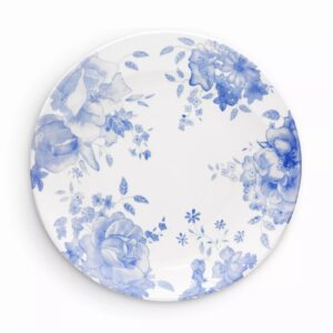 Wade WA967037BLU Set Of 4 Dinner Plates Blue Floral Wade Set Of 4 Dinner Plates Blue Floral