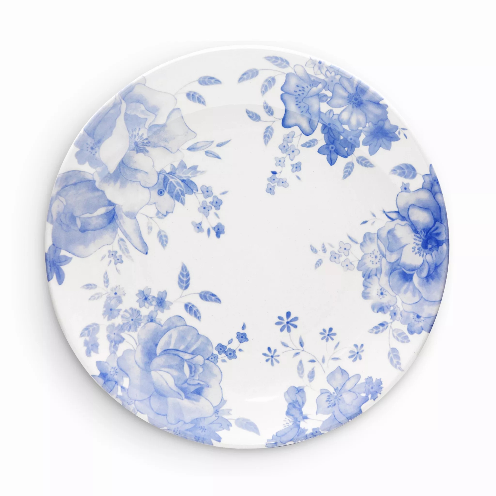 Wade Set Of 4 Dinner Plates Blue Floral