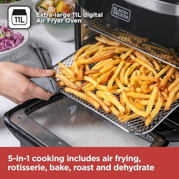 Black & Decker BXAF17088GB 11L Digital Air Fryer Oven - Image 2