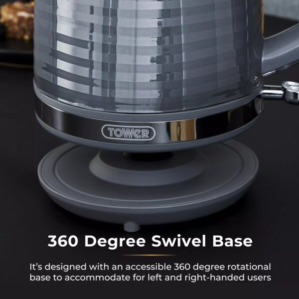 Tower T10077GRY Saturn 1.7L Kettle Grey - Image 3