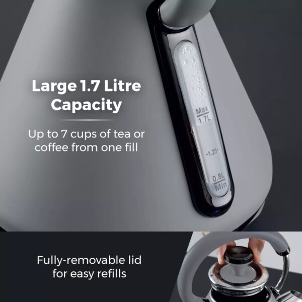 Tower T10079GRY Sera 1.7L 3KW Kettle Grey - Image 2