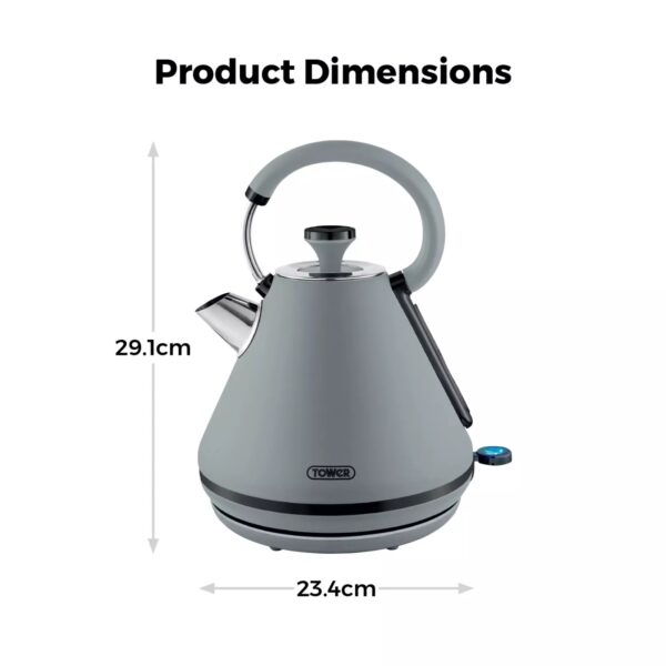 Tower T10079GRY Sera 1.7L 3KW Kettle Grey - Image 4