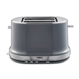 Tower T20043GRP Belle 2 Slice Toaster Graphite Tower Belle 2 Slice Toaster Graphite