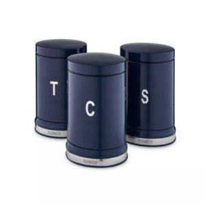 Tower T826171MNB Belle Set of 3 Canisters Midnight Blue Tower Belle Set of 3 Canisters Midnight Blue