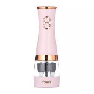 Tower T847004PNK Cavaletto Duo Salt And Pepper Mill Pink Tower Cavaletto Duo Salt And Pepper Mill Pink