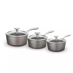 Tower Cerastone Pro 3 Piece Saucepan Set