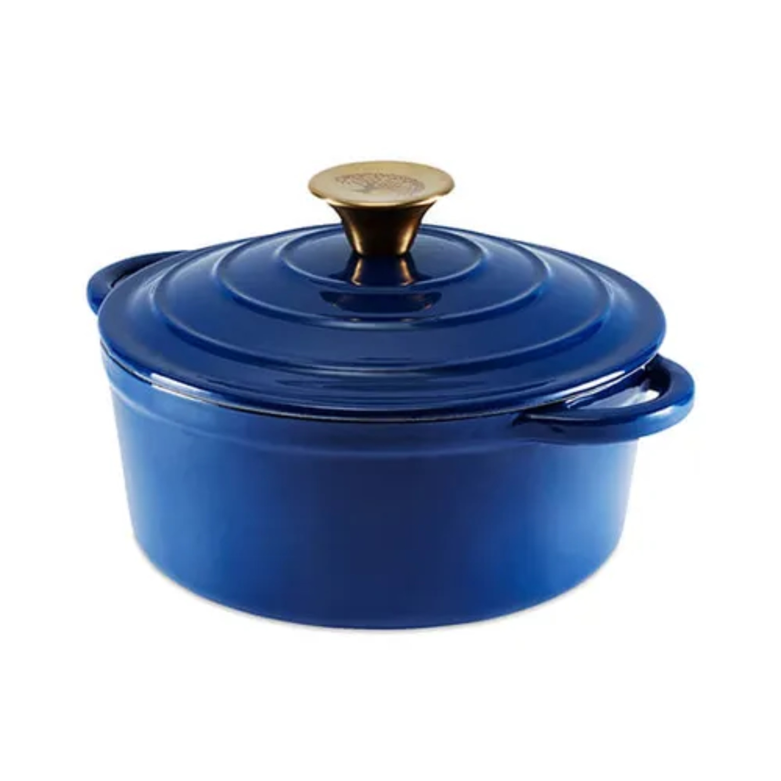 Barbary & Oak BO800250BLU 20cm Round Casserole Cast Iron Blue