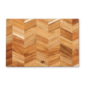 Barbary & Oak Rectangle Acacia Chevron Chopping Board