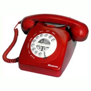 Binatone Retro 1971 Corded Telephone Red