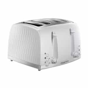 Russell Hobbs Honeycomb 4 Slice Toaster White