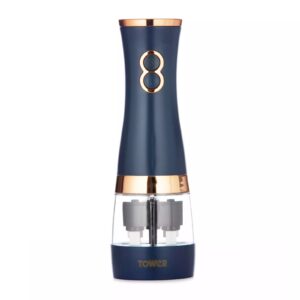 Tower T847004MNB Cavaletto Duo Salt and Pepper Mill Midnight Blue Tower Cavaletto Duo Salt and Pepper Mill Midnight Blue