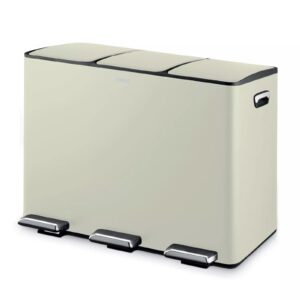Tower 45L Recycling Pedal Bin Cream
