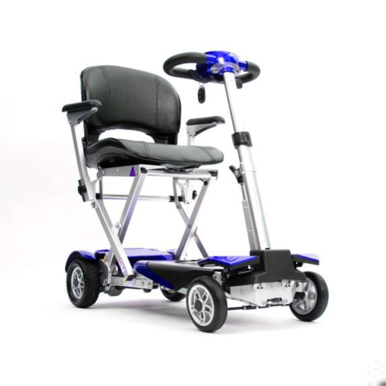 Drive Auto Fold Elite Scooter – Suspension for Smoother Ride – Blue