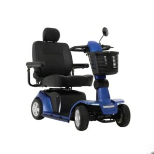 Pride Maxima 4 Wheel Scooter In Blue – Extra-Wide 22″ Seat for Comfort