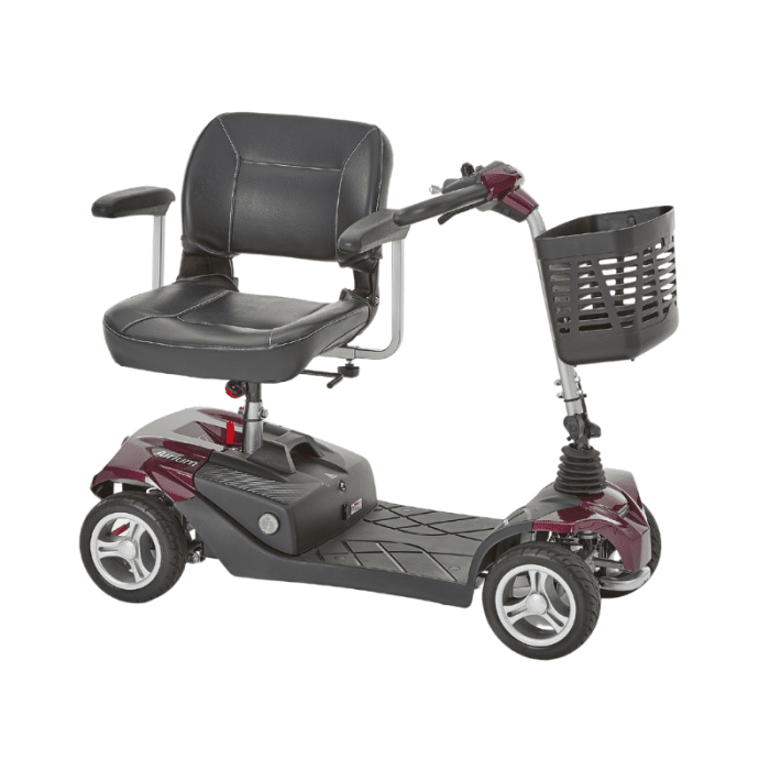 Motion Healthcare Airium Mobility Scooter – Heaviest Part Only 13kg – Plum