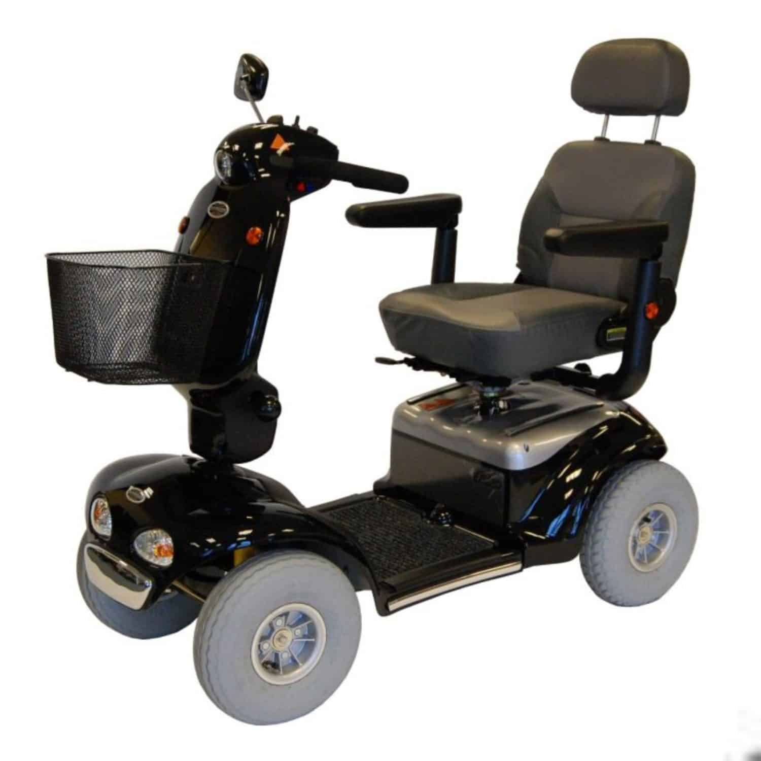 Shoprider Cadiz Mobility Scooter – Smooth Suspension & Pneumatic Tyres – Black