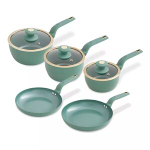 Tower T800232JDE Cavaletto 5 Piece Cookware Set Jade Tower Cavaletto 5 Piece Cookware Set Jade