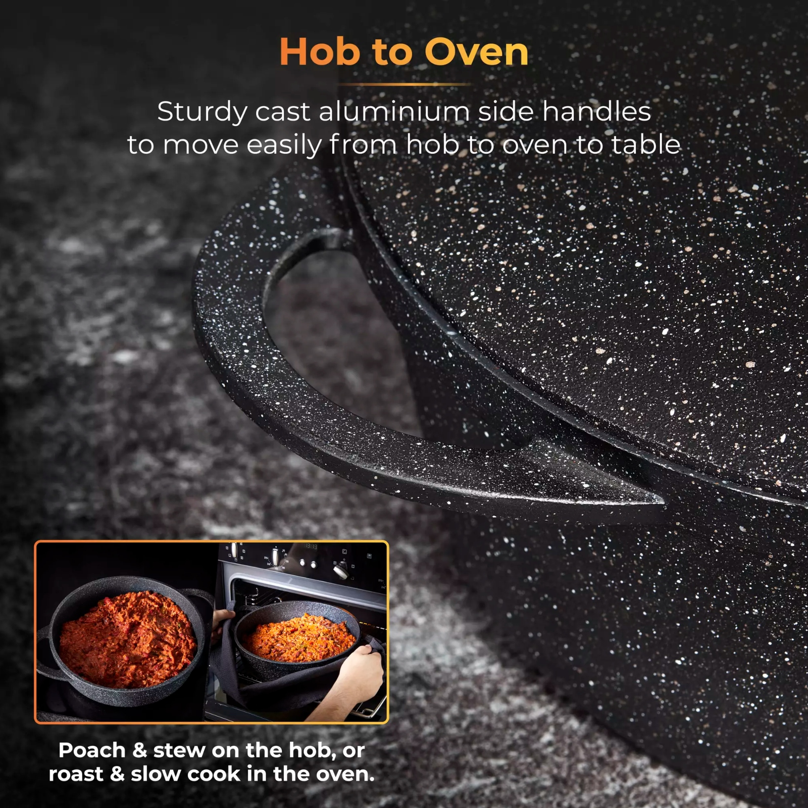 Tower T900191 Precision 28cm Shallow Casserole Dish with Aluminium Lid Tower T900191 Precision 28cm Shallow Casserole Dish with Aluminium Lid - Image 3