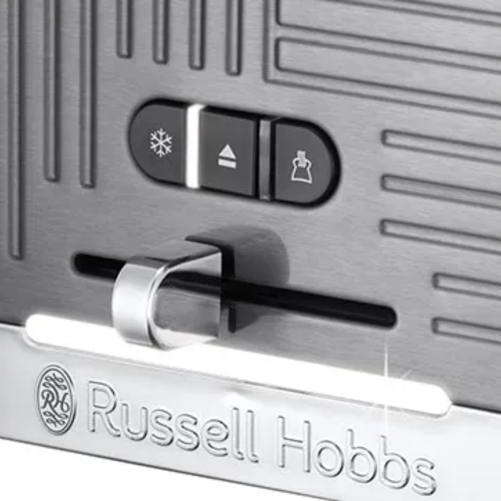 Russell Hobbs 25250 Geo Steel 2 Slice Toaster Grey Russell Hobbs 25250 Geo Steel 2 Slice Toaster Grey - Image 3