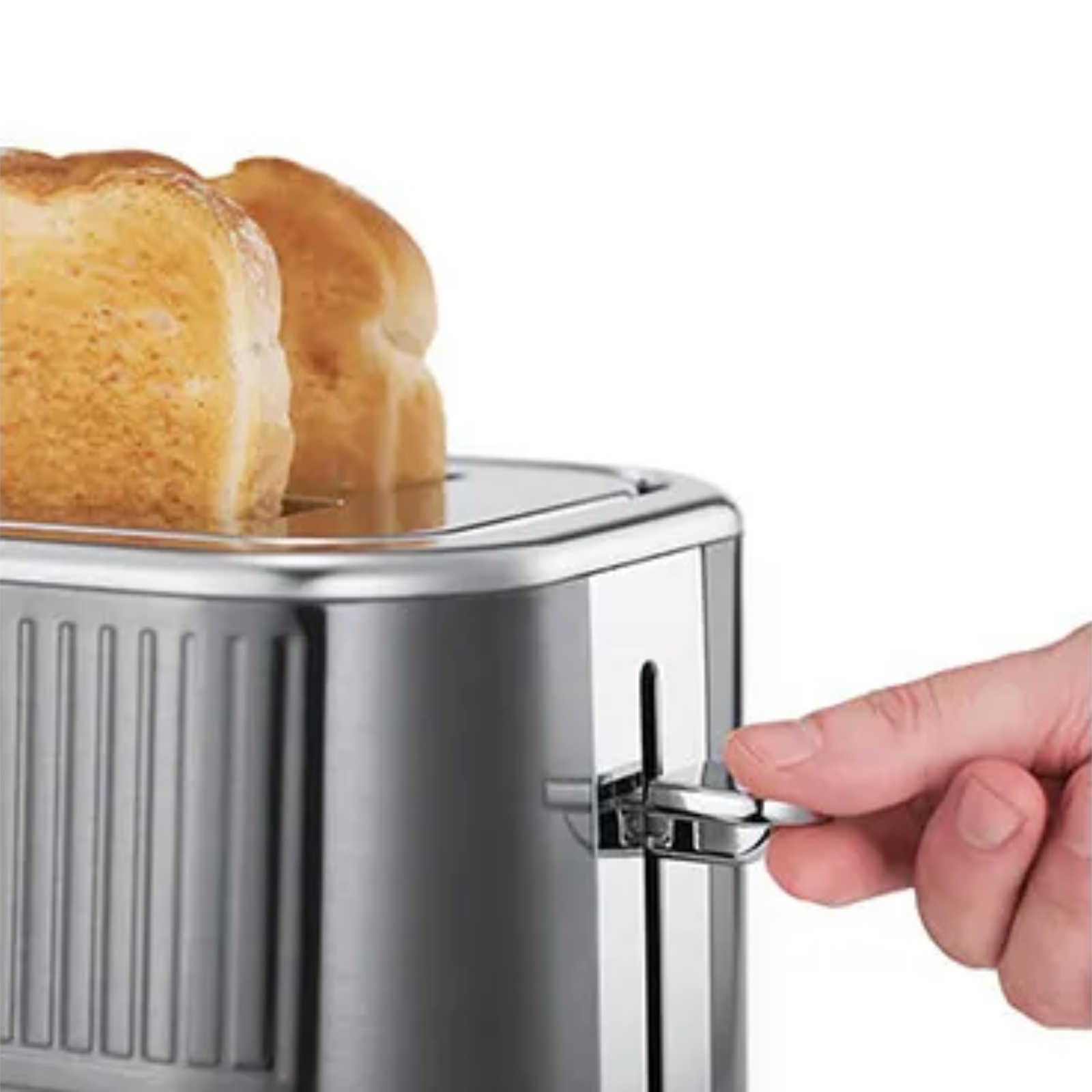 Russell Hobbs 25250 Geo Steel 2 Slice Toaster Grey Russell Hobbs 25250 Geo Steel 2 Slice Toaster Grey - Image 4
