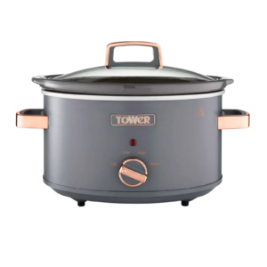 Tower T16042GRY Cavaletto 3.5 Litre Slow Cooker Grey and Rose Gold Tower T16042GRY Cavaletto 3.5 Litre Slow Cooker Grey and Rose Gold