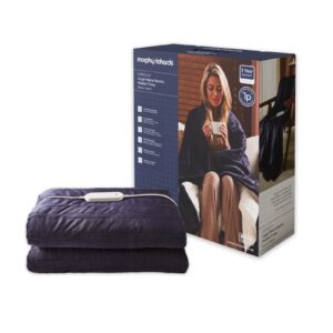 Morphy Richards Evercosy Large Fleece Electric Heated Throw Navy Blue