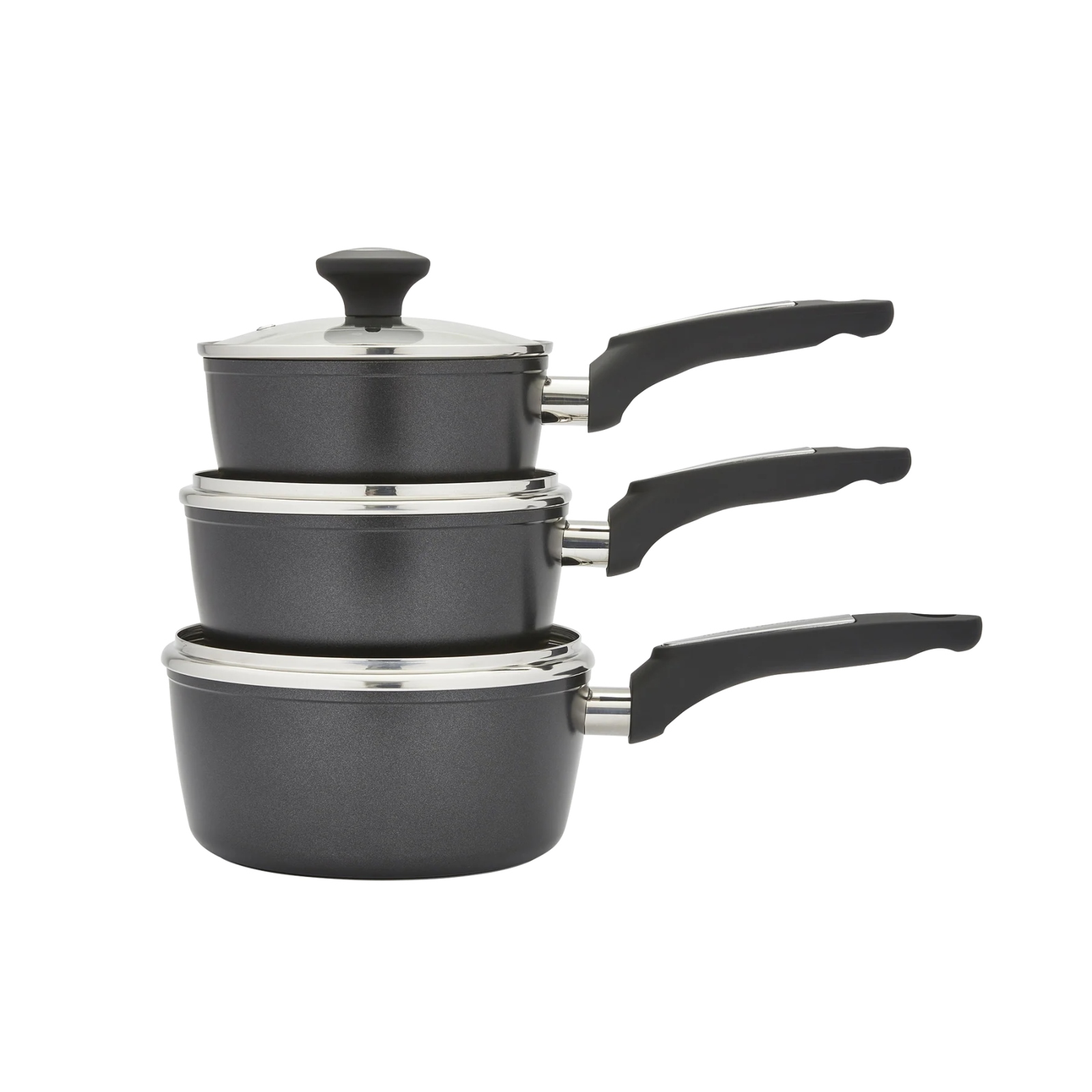 Morphy Richards Forged Aluminium 3 Piece Saucepan Set