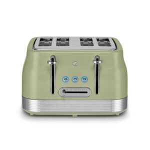 Swan Retro 4 Slice Toaster Green