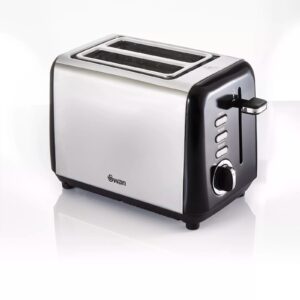 Swan 2 Slice Toaster Black