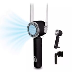Swan Rechargeable Handheld Fan Black